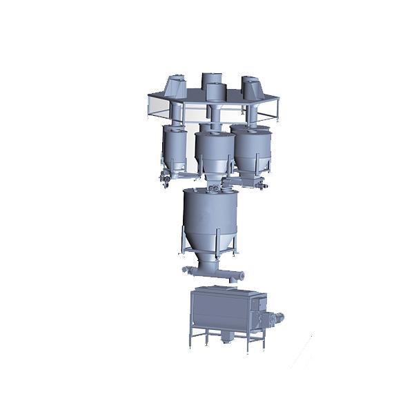 Automatic batching production line